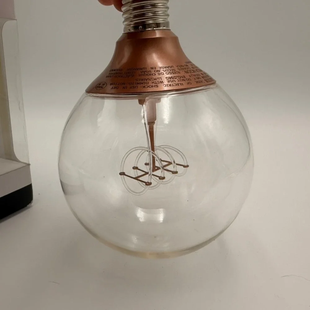 IKEA Nittio LED Bulb Hemma Cord Set Unisex OS Copper New Decorative Filament